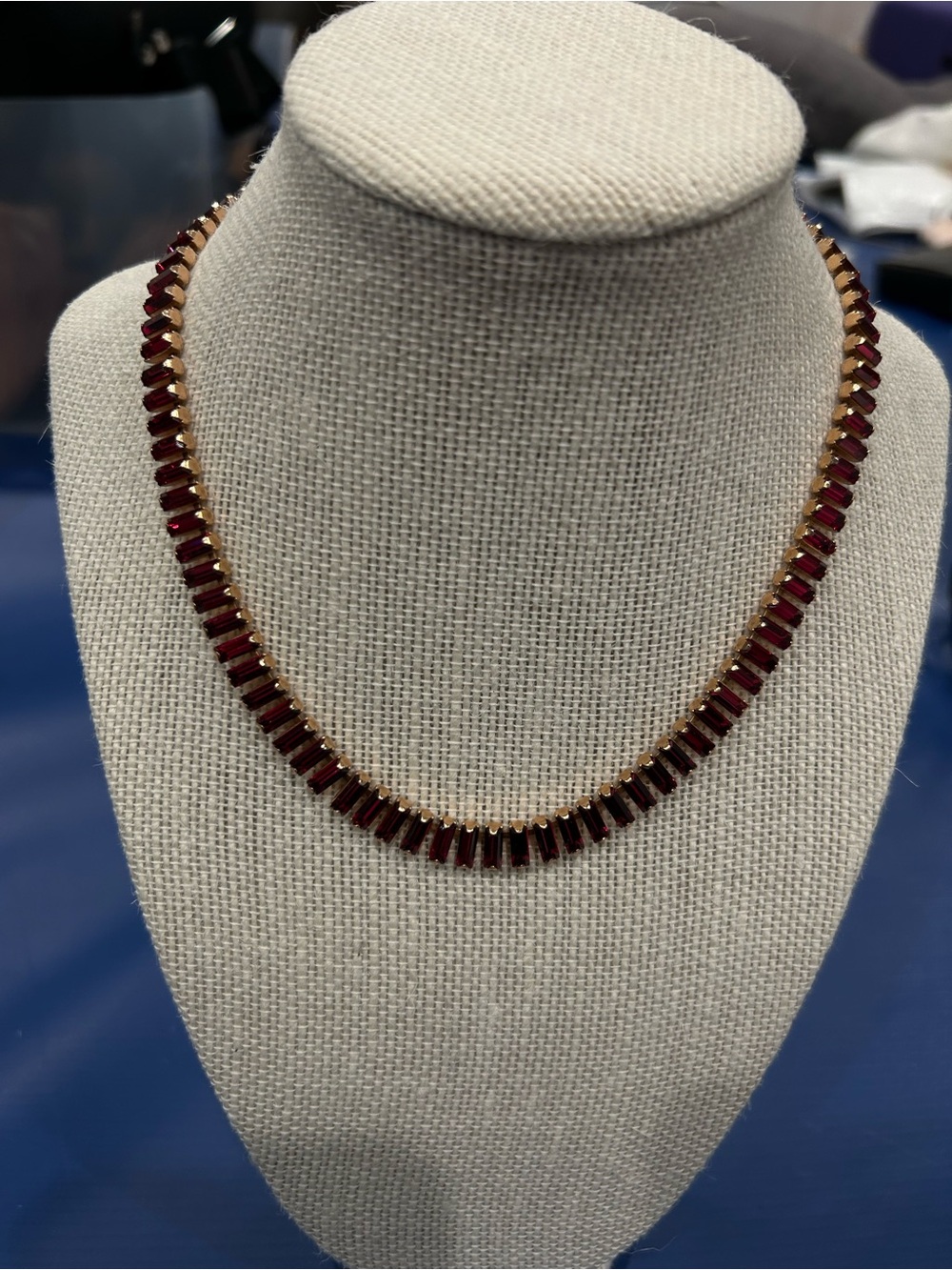 Rebekah Price Gold and red tennis bracelet